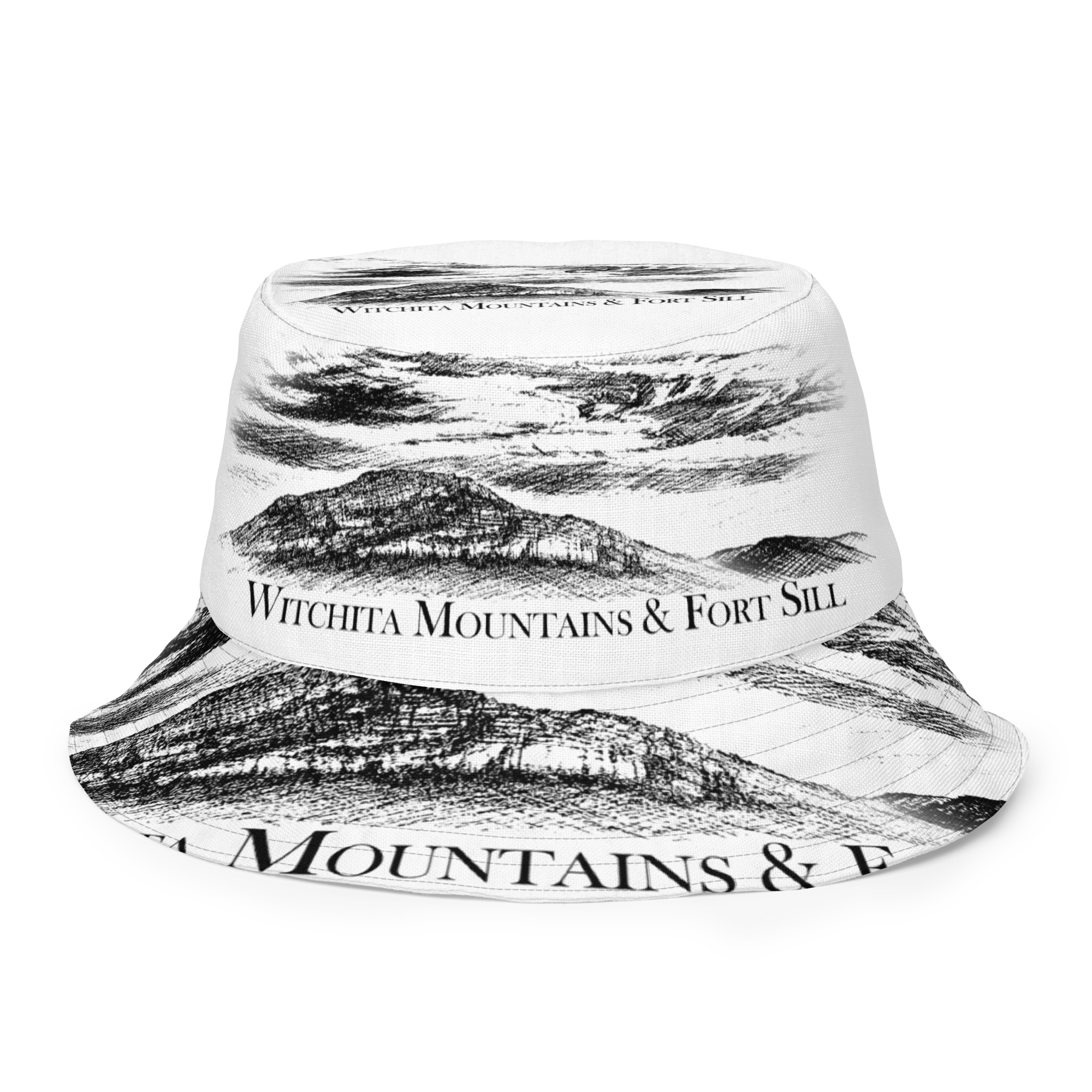 Reversible Bucket Hat - Mt. Scott / Ft. Sill Guard House