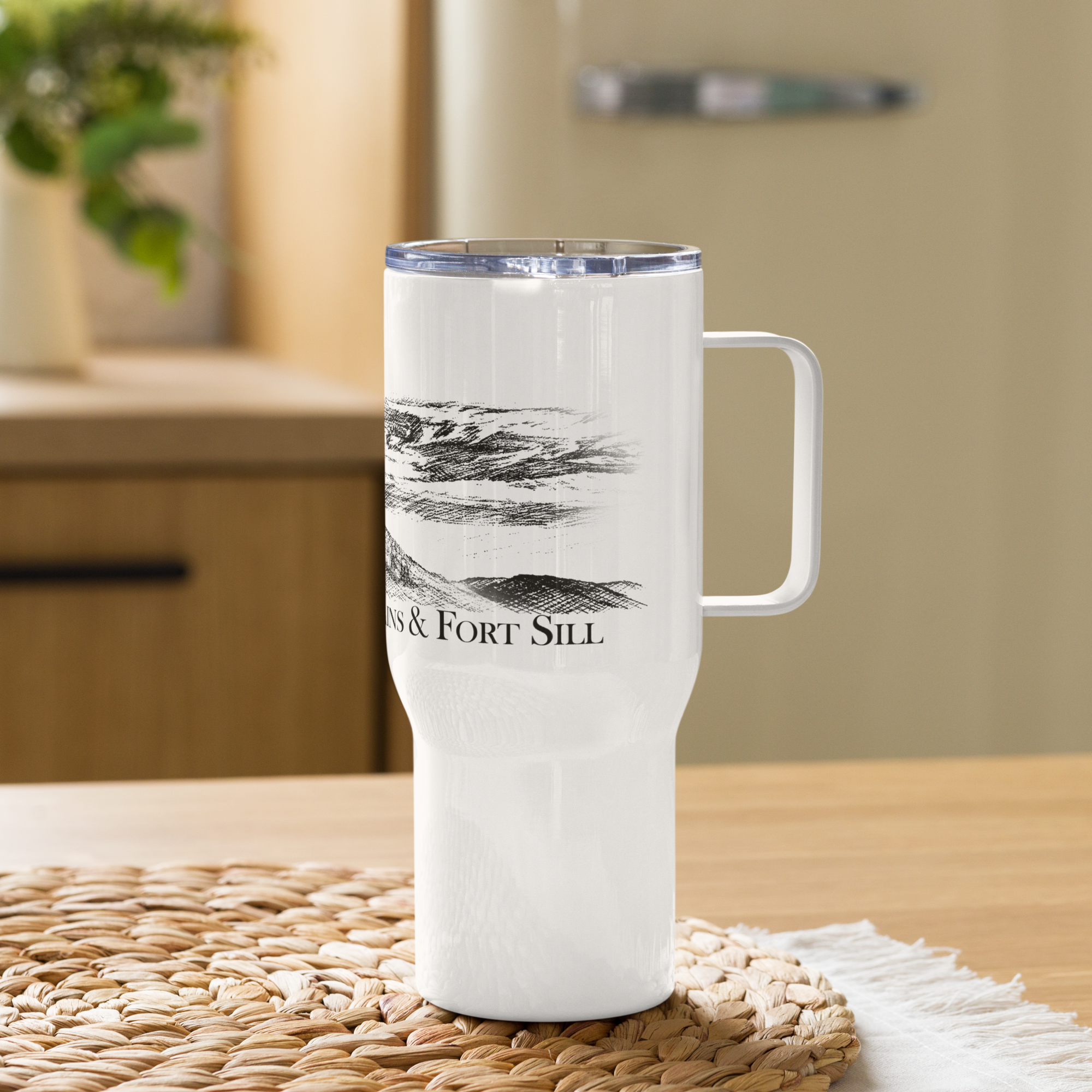 Travel Mug w/handle - Mt. Scott